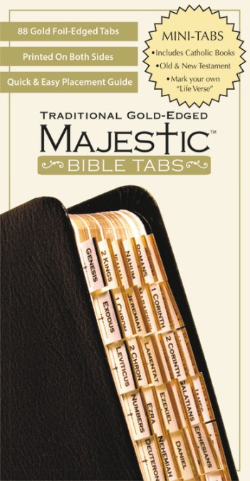 Majestic Traditional Gold Bible Tabs mini