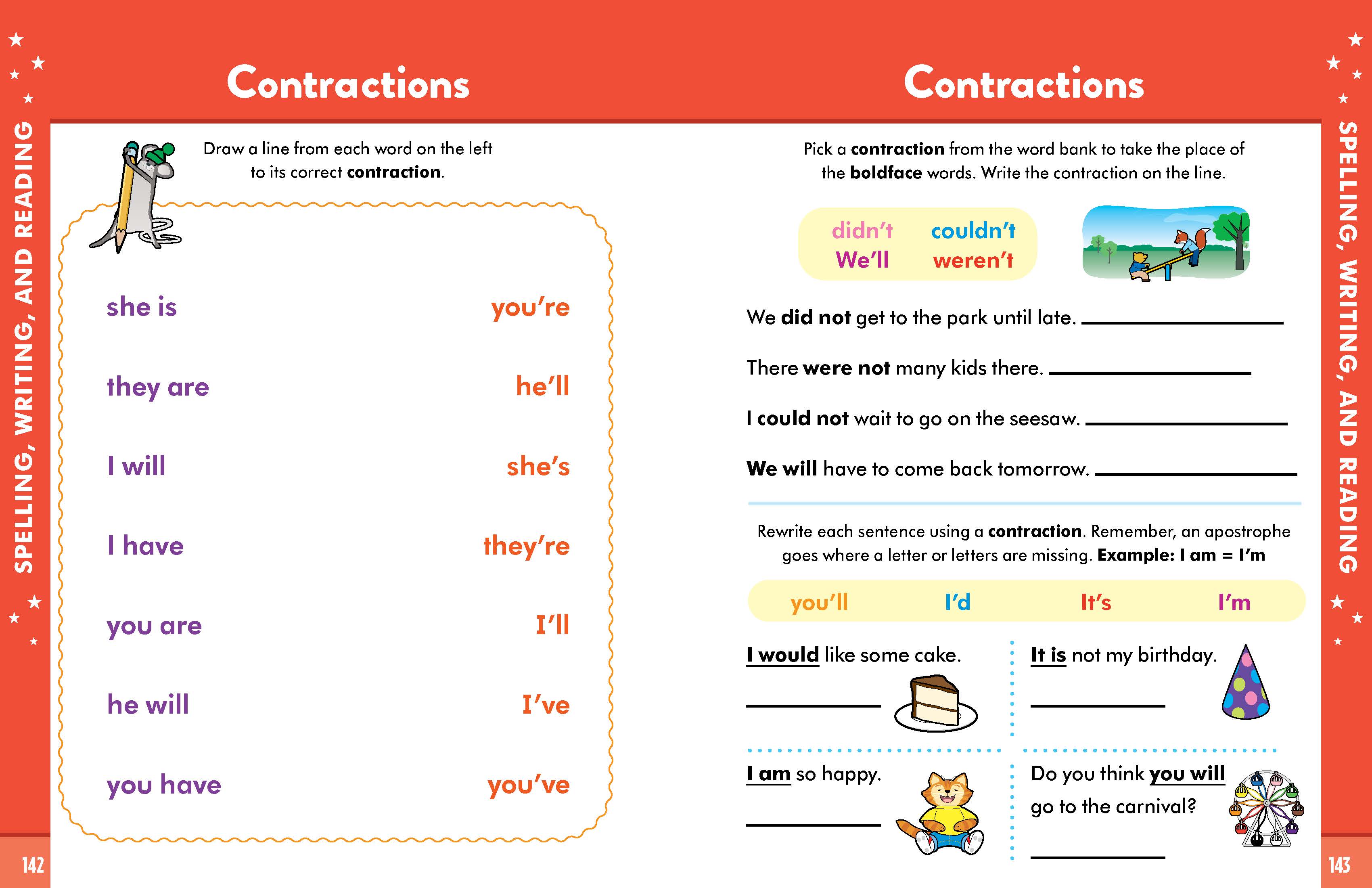 Sample Spreads for Get Ready for School First Grade Revised Edition